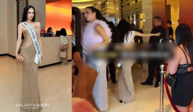 Khoảnh khắc thót tim của Hương Giang tại Miss Universe 2025