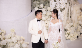 Khách mời bất ngờ với món quà lạ trong đám cưới Hoa hậu Đỗ Thị Hà và thiếu gia nhà giàu