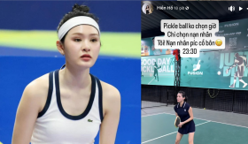 Hiền Hồ gây xôn xao với thói quen đánh pickleball lúc 23h30