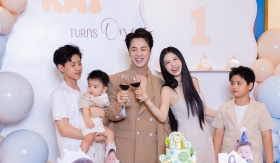 Khung hình viên mãn của gia đình anh tài Đăng Khôi được fan yêu thích