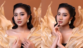 Hà Trúc Linh hóa “nàng thơ” trong bộ sưu tập mới của nhà thiết kế Duy Trần