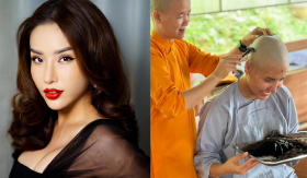 Á hậu biển Khánh Phương quyết định xuống tóc, xuất gia trong 1 tháng
