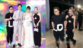 Vợ chồng Xoài Non - Xemesis diện outfit đơn giản nhưng vẫn chiếm trọn spotlight trong đám cưới Bomman - Minh Nghi 