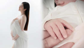 Diễn viên Thanh Trúc hé lộ hình ảnh đầu tiên về con gái vừa chào đời