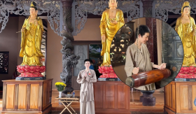 Mỹ nhân nhóm BB&BG một thời xây xôn xao với hình ảnh 'xuống tóc' tại chùa