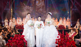 2 nàng Á Hương Ly, Lê Phan Hạnh Nguyên rực rỡ trong trang phục váy cưới