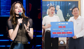 Hồ Ngọc Hà liên tiếp ủng hộ đồng bào miền Trung với tổng số tiền 1,3 tỷ đồng
