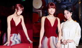 Quỳnh Thy ghi điểm visual tại họp báo “hoàng tử quỷ” với thiết kế từng được mỹ nhân Hong Kong diện