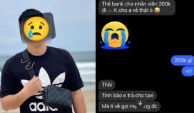 Thanh niên bị tố rủ bạn gái đi chơi sang chảnh nhưng than 'mẹ khóa thẻ', về còn xin 200k đi taxi