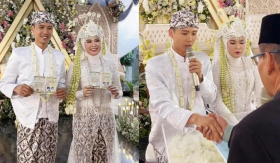 Đạt Villa bảnh bao trong trang phục cưới Indonesia, tuyên bố về chung nhà với bạn gái Vidhia