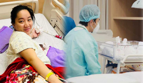 Bà xã Lê Dương Bảo Lâm lộ diện sau sinh, bật mí dung mạo con trai giống hệt ông bố danh hài