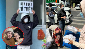 Vợ chồng Lê Dương Bảo Lâm dành 1 tuần để phát cơm chay từ thiện, quyết định kinh doanh trễ vì điều này