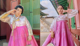 Fan 'hoảng sợ' khi thấy Hương Giang và Long Chun diện hanbok hóa 'chị chị em em' trong chuyến đi Hàn Quốc