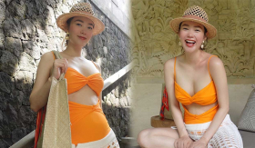 Minh Hằng khoe body khó tin khi diện bikini đi biển, tiết lộ tuổi thai khiến fan bất ngờ