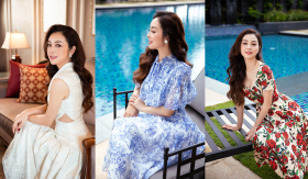 Hoa hậu Jennifer Phạm khoe vẻ đẹp không tuổi trong bộ sưu tập của NTK Lê Thanh Hòa