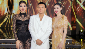 Minh Tú diện đầm phong cách gothic ma mị lên sân khấu Miss Grand Việt Nam 2023