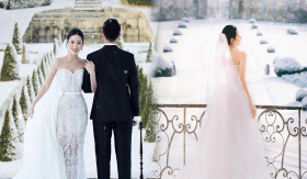 Midu và chồng làm điều chưa từng có khi sang Pháp chụp ảnh cưới dưới trời tuyết trắng