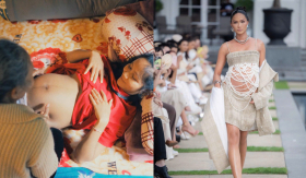 H'Hen Niê mang thai tháng cuối vẫn đi giày cao gót khiến dân mạng lo sốt vó