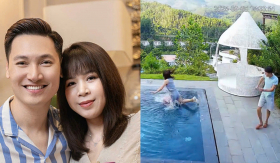 Clip Mạnh Trường đẩy vợ ngã xuống bể bơi gây xôn xao mạng xã hội