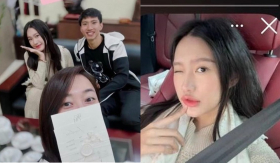 Doãn Hải My lộ diện trước thềm tiệc cưới ở Hà Nội, tiết lộ tình trạng sức khỏe đầy mệt mỏi