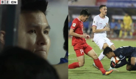 Trực tiếp bóng đá Việt Nam - Indonesia: Việt Nam nhận 2 bàn thua liên tiếp, Quang Hải bật khóc vì không được vào sân