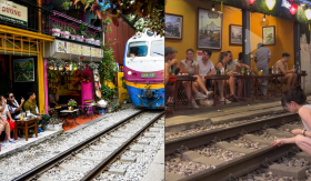 Trend này lạ quá: Khách du lịch thi nhau để nắp chai ở đường ray cho xe lửa cán qua
