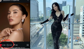 Kỳ Duyên chễm chệ vượt nhiều đối thủ, xuất hiện trên trang chủ cuộc thi Miss Universe