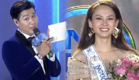 Sợ vướng nghi vấn tân HH biết trước câu hỏi, MC Nguyên Khang khéo léo giải thích 2 lần trên sóng trực tiếp