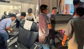 159 hành khách vui vẻ chờ 'delay' khi biết máy bay chở một trái tim sắp được ghép cho một sự sống mới
