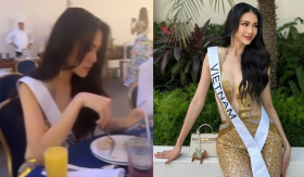 Xuất hiện hình ảnh Bùi Quỳnh Hoa có biểu hiện lạ, ngồi buồn bã tại Miss Universe 2023, chuyện gì xảy ra?