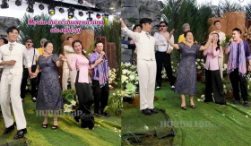 Phản ứng của mẹ Gin Tuấn Kiệt khi 'con gái nuôi' Hòa Minzy nhảy tưng bừng tại đám cưới ở Đồng Tháp