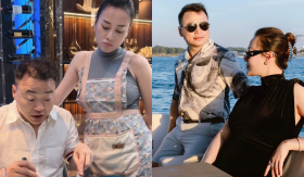 'Xả vai' nội trợ, diễn viên Phương Oanh vác bụng bầu đôi đi du lịch cùng con riêng của Shark Bình