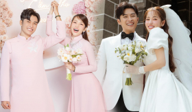 Puka và Gin Tuấn Kiệt nắm giữ kỷ lục cặp đôi sao Việt tổ chức nhiều lễ cưới nhất Vbiz năm 2023