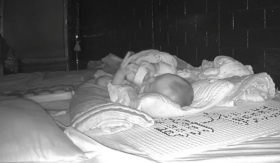Bất ngờ trước hành động của em bé 5 tháng tuổi lúc rạng sáng, gia đình cũng hốt hoảng khi chứng kiến qua camera