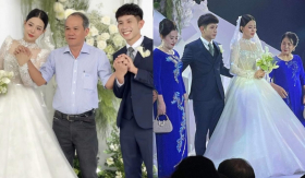 Hé lộ những hình ảnh đầu tiên trong đám cưới Hồng Duy, vợ thạc sĩ gây sốt với nhan sắc cực phẩm