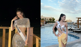 Á hậu Bùi Khánh Linh khoe hình thể cuốn hút trong phần thi áo tắm tại Miss Intercontinental 2024