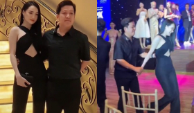 Hành động của Trường Giang khi bà xã Nhã Phương diễn catwalk khiến dân mạng xuýt xoa: “Đúng là cưng vợ hết mực”