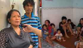Vợ chồng nghèo nuôi 12 đứa con bị lừa đảo 50 triệu tiền quyên góp khiến dân mạng bức xúc