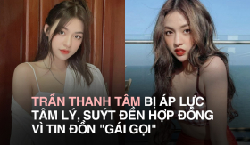 'Hot girl trứng rán' Trần Thanh Tâm áp lực tâm lý nặng nề, bị dọa đền hợp đồng vì tin đồn 'gái gọi'