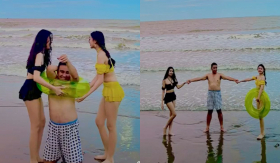 2 công chúa nhà Quyền Linh 'thả dáng' cực nuột với bikini gợi cảm, nhưng 'trùm cuối' mới khiến người xem hú hồn!
