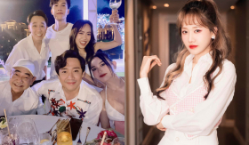 Trấn Thành khoe ảnh một mình đi ăn cưới Diệu Nhi – Anh Tú, netizen hỏi: “Sao không có Hari Won?”