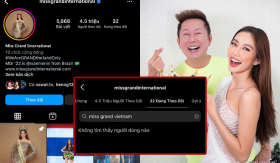 Nghi vấn Miss Grand International bỏ theo dõi Miss Grand Vietnam sau khi bị tụt 2 triệu follow?