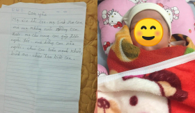 Xót xa em bé bị bỏ rơi giữa trời lạnh 15 độ với lời nhắn: 'Mẹ xin lỗi vì sinh con mà không nuôi con'