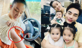 Gia đình Lê Dương Bảo Lâm dính 'hạn' đầu năm, lần này là bà xã đi chùa bị chó cắn!