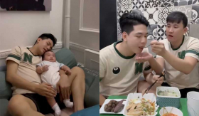 Cuộc sống 'bố bỉm' của Hà Trí Quang - Thanh Đoàn: Thức sáng đêm trông con, tiết lộ lý do không thuê người làm