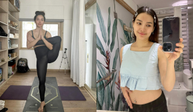 Phương Trinh Jolie thử thách tư thế hiểm trong yoga dù mang thai 6 tháng khiến fan thót tim
