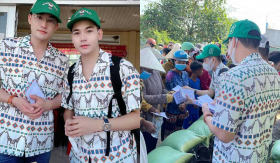 Không quà cáp hoa tươi, Thanh Đoàn và Hà Trí Quang bình dị đi làm từ thiện ngày Valentine