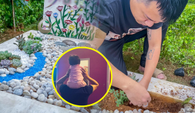 Người bố trang trí mộ cho con gái sau 3 năm con mất: 'Không phải họa sĩ nhưng bố sẽ làm tất cả vì con'