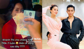 Khánh Thi cho chồng tiêu 710 ngàn một tuần, Phan Hiển bất lực xin thêm bị vợ nhắc khéo: 'Nhiêu đủ rồi!'