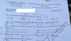 Gợi ý đáp án thi tốt nghiệp THPT 2023 môn Toán mã đề 119